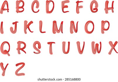 English alphabet A to Z