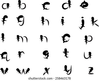English alphabet a to z vector arts