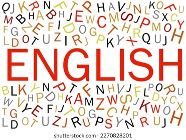 Englisch Alphabets arrangiert nahtlose Vektorgrafik