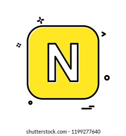 English Alphabets icon design vector 