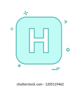 English Alphabets icon design vector 