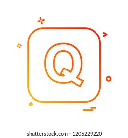 English Alphabets icon design vector 