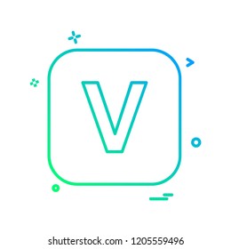 English Alphabets icon design vector 