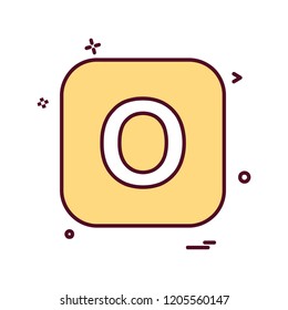 English Alphabets icon design vector 