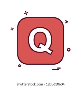 English Alphabets icon design vector 