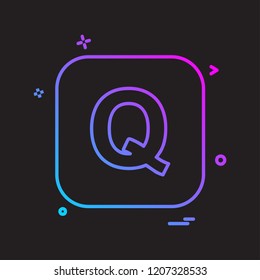 English Alphabets icon design vector 