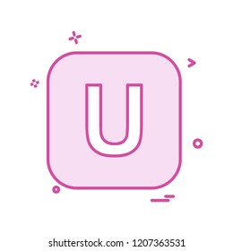 English Alphabets icon design vector 