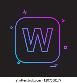 English Alphabets icon design vector 