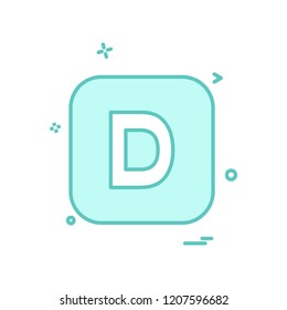 English Alphabets icon design vector 