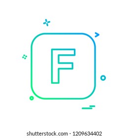 English Alphabets icon design vector 