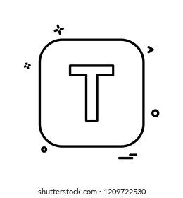 English Alphabets icon design vector 