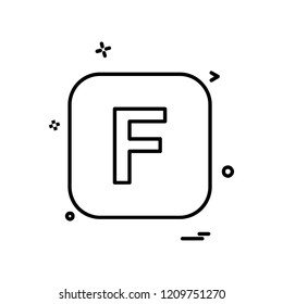 English Alphabets icon design vector 