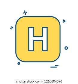 English Alphabets icon design vector 