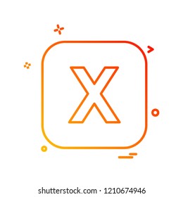 English Alphabets icon design vector 