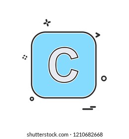 English Alphabets icon design vector 