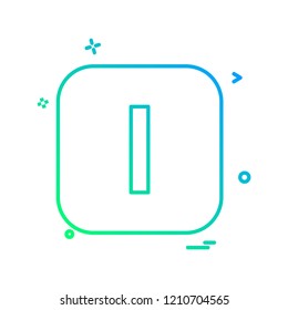 English Alphabets icon design vector 