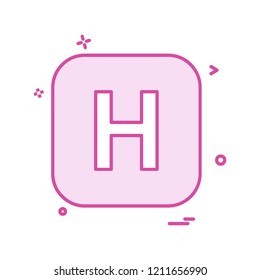 English Alphabets icon design vector 