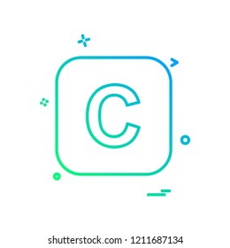 English Alphabets icon design vector 