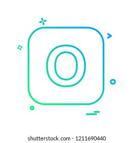 English Alphabets icon design vector 