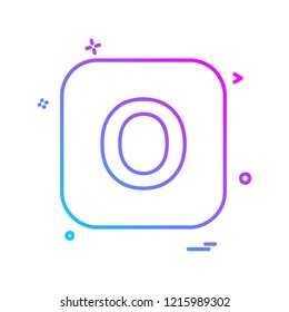 English Alphabets icon design vector 