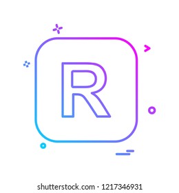 English Alphabets icon design vector 