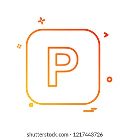 English Alphabets icon design vector 