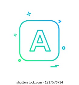 English Alphabets icon design vector 