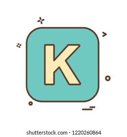 English Alphabets icon design vector 