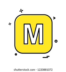 English Alphabets icon design vector 