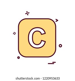 English Alphabets icon design vector 