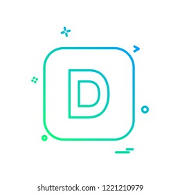 English Alphabets icon design vector 