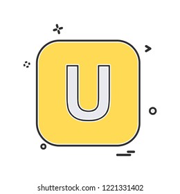 English Alphabets icon design vector 