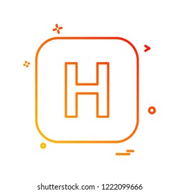 English Alphabets icon design vector 