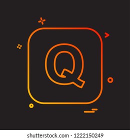 English Alphabets icon design vector 