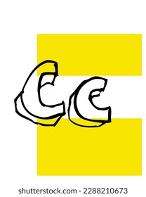 English alphabets. Kindergarten English alphabets flashcards. learning made easy with helping visuals. Kids coloring flashcards