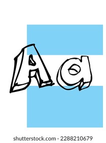 English alphabets. Kindergarten English alphabets flashcards. learning made easy with helping visuals. Kids coloring flashcards