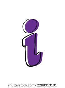 English alphabets vector art. Isolated alphabets for flashcards for kindergarten students. Kids learning made easy