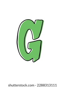 Englisches Alphabet, Vektorkunst. Einzelne Alphabete für Taschenkarten für Kindergartenschüler. Kinderlernen leicht gemacht