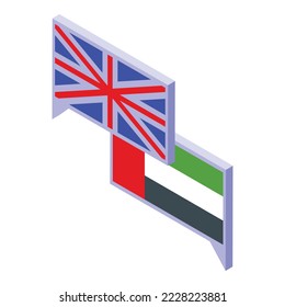 English arab lesson icon isometric vector. Muslim student. Class teacher