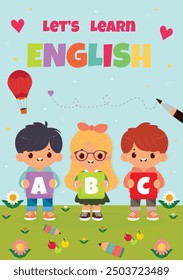 Libro inglés para niños Diseño de portada