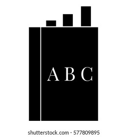 English book icon. Simple illustration of english book vector icon for web