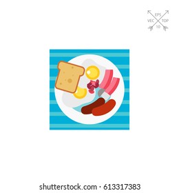 English breakfast icon