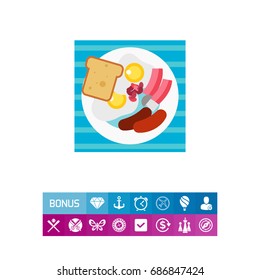 English breakfast icon