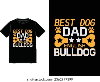 English bulldog t shirt design