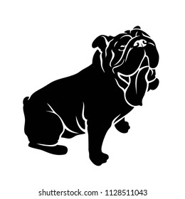 Details about   English Bull Dog Metal Dog Silhouette 