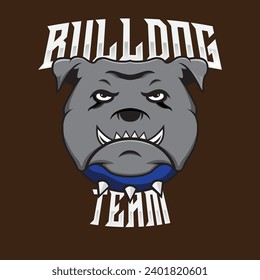 english bulldog vectorial team logo