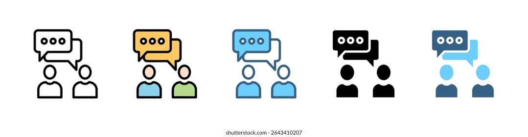 Conjunto de iconos ENGLISH CLASS con varios estilos y colores