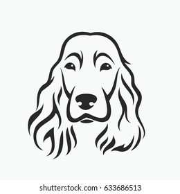 English Cocker Spaniel - Vector Illustration