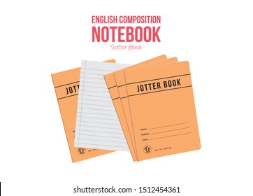 English Composition Notebook - Jotter Book