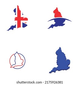 english country map logo vektor design